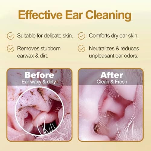 AAIHE Plus Size Dog Ear Wipes,Gently Remove Ear Wax & Dirt,Relieve Ear Itching. Fresh Coconut Scent, All Natural Ingredients Dog Ear Cleaning Wipes - 60 Count - Thumbnail 4