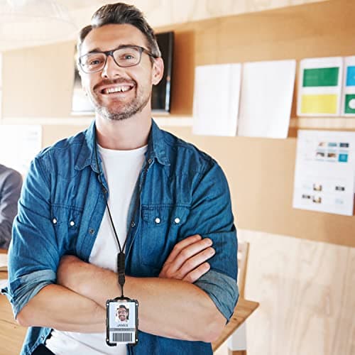 LIUGX Badge Holder, Detachable Buckle with Braided Rope, Strong and Sturdy,Lightweight and Durabl, Impact Resistance ID Badge Reels - Thumbnail 6