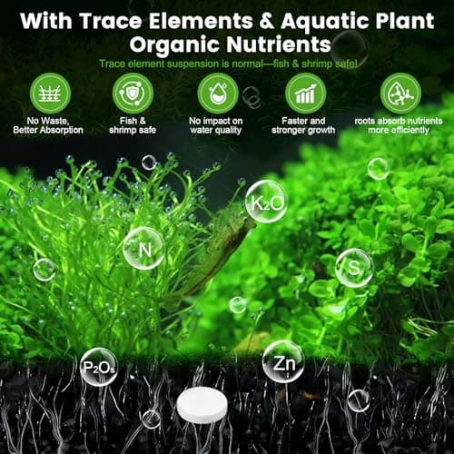 Maozyiltle Root Tabs, Aquarium Plant Fertilizer, Aquarium Water Care Tabs, 100 Tabs Aquarium Plant Food Safe for Fish and Shrimp, Aquatic Plant Fertilizer for Planted Aquarium Substrate (2 * 100) - Thumbnail 3