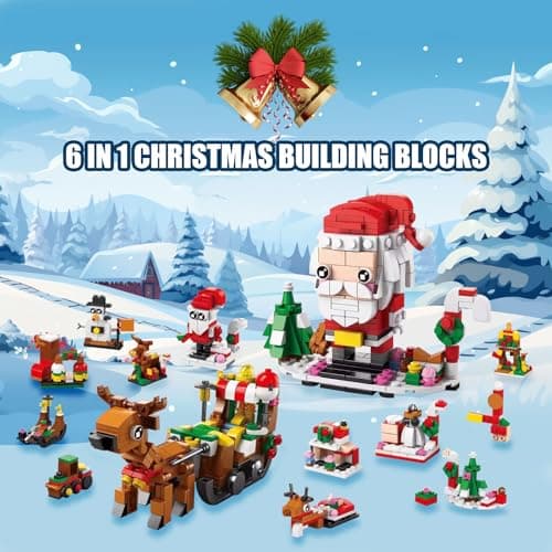 Advent Calendar 2025 Christmas Building Toy for Kids,12 Days Building Blocks Toys Holiday Countdown Calendars, 6 IN 1 Santa Claus Blocks, Stuffers for 6-12 Year Old Boys Girls Teen Gifts - Thumbnail 4