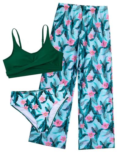 Seanrui Girls Bathing Suits Size 7-8 Two Piece Swimsuit with Girls Bikini Set Swimwear for Kids - Image 1