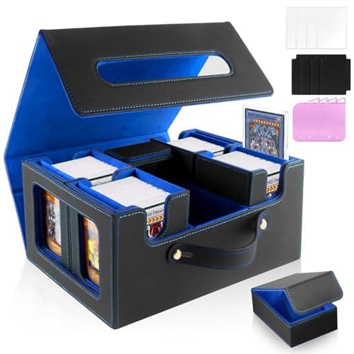 URMMIY Trading Card Storage Box for MTG – Multi-Purpose Commander Deck Box with Commander Display, Waterproof TCG Deck Case Compatible with Magic The Gathering, Sports Cards, Collectors & Gamers