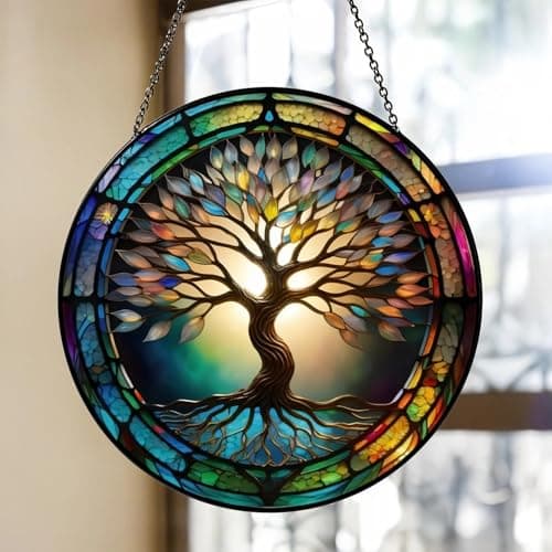 Colorful Tree of Life Suncatcher - Thumbnail 2