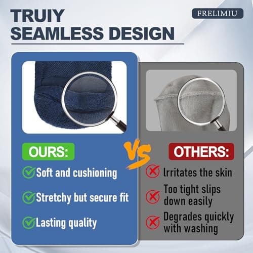 Frelimiu Diabetic Socks for Men, 4 Pairs Seamless Crew Socks with Non Binding, Soft Cushioned Sole Sock with Loose Top, Diabetes Sock Men for Neuropathy, lymphedema, Edema, Swollen Feet, 8-11(L) - Thumbnail 3