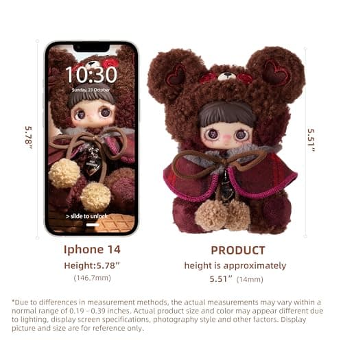 POP JOY Plush Blindbox Maymei Tiny Bear Cookie Series Mystery Stuffed Box Soft Vinyl Plush Figure with Outfit CuteGlass Tracking Eyes Collectible Kawaii Keychain Toy 3+ Single Box - Thumbnail 2