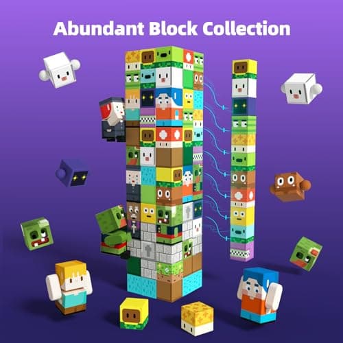 GobiDex Magnetic Blocks Kids Toys for Boys Girls 3+, Build MagWonder World with Zomblock Magnets Cubes, Upgraded STEM Game-Based Building Sensory Gift for Birthday - Thumbnail 4