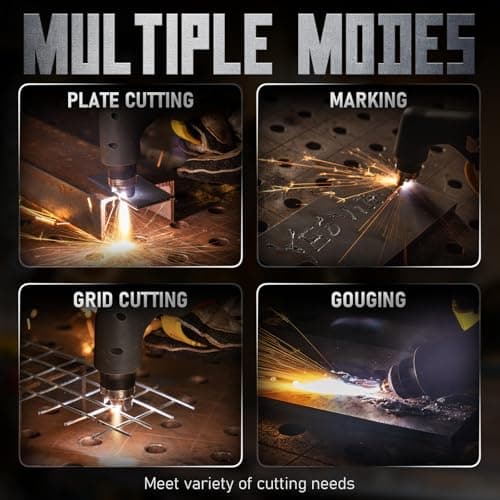 YESWELDER CUT-65DS PLUS Plasma Cutter, 65Amp 110V/220V Non-High Frequency Non-Touch Pilot Arc 4-In-1 Plate Cutting/Grid Cutting/Gouging/Marking Multifunctional Plasma Cutting Machine - Thumbnail 2