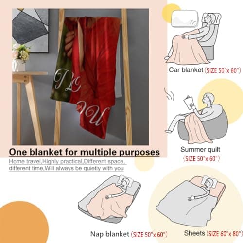 Personalized Love for Couple Girlfriend Boyfriend Birthday Christmas Custom Blanket with Picture Customized Memories Souvenir with Wedding Photos Valentines Day Gift for Wife - Thumbnail 6