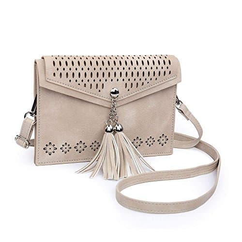 seOSTO Women Small Crossbody Purse, Tassel Cell Phone Purse Wallet Bags - Image 1