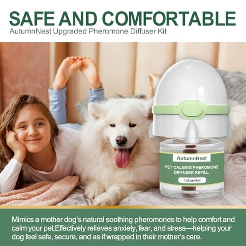 Dog Calming Pheromone Diffuser, Non-Toxic Care, 1 Plug-in + 3 Refills - Thumbnail 5