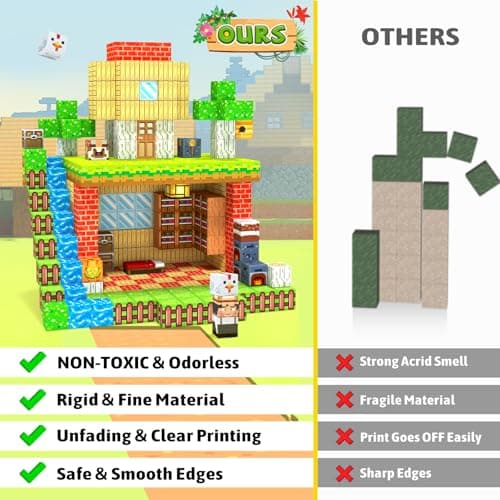 Magnetic Blocks, Magnetic Building Blocks, Magnet Cubes Kids Toys Farm games, Sensory STEM Building Toys for 3-5 4-6 5-7 6-8 Year Old Boys Girls, Christmas Birthday Gifts for Boys & Girls Ages 3+ - Thumbnail 4