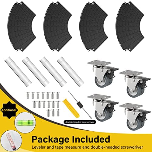 Goovilla Heavy Duty Plant Stand with Wheels, 1Pack Adjustable 15-22 Plant Caddy with Lockable Caster Wheels 440LBS, Rolling Stand/Dolly/Roller for Indoor Outdoor Large Planter, Flower Pot,Black - Thumbnail 6