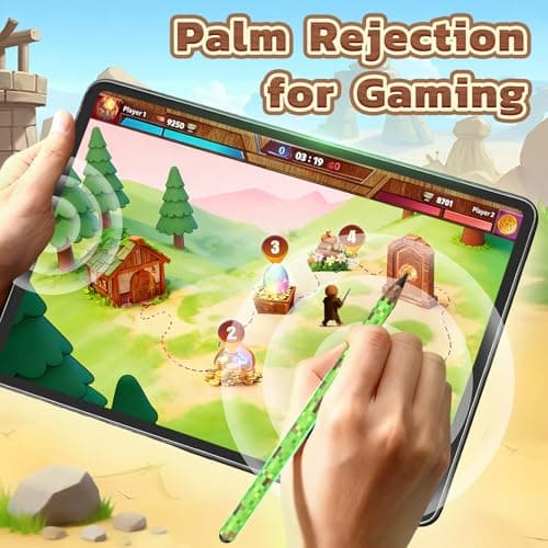 Stylus Pen for iPad Pencil Pro 2025-2018 Apple Pencil with Palm Rejection Tilt Sensitivity iPad Pen for Mini 5/6, iPad 6/7/8/9/10/A16, Air 3/4/5/6/7, IPad Pro11/12.9"/13", Grass Pencil Appearance - Thumbnail 2