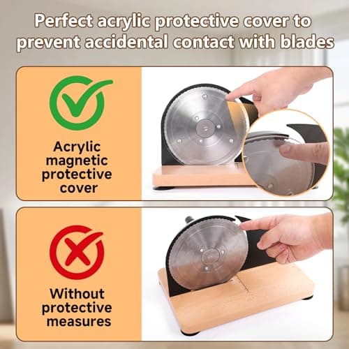 Upgraded Manual Bread Slicer for Homemade Bread with 20 Bags and Acrylic Cover, Adjustable Thickness Bread Cutter, Sourdough Slicer Serrated Blade with Scale Line and Suction Cup for Baguettes - Thumbnail 3