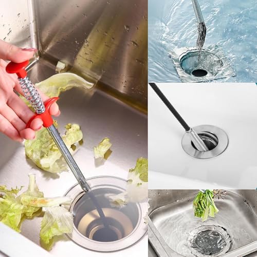 Drain Snake 116 Inch Flexible Claw Grabber Tool with 4 Claws Bendable Hose - Flexible Grabber Claw Pick Up Reacher Tool for Clogged Drains Opener Cleaning - Thumbnail 6