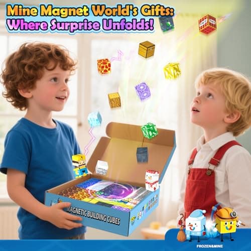 100PCS Large Magnetic Blocks-Build Mine Magnet World Ice Mine Sword Toddlers Toys for Kids Magnet Transparent Building Blocks Sensory Learning Toys for Boys and Girls Ages 3 4 5 6 7 8-12 Birthday Gift - Thumbnail 6