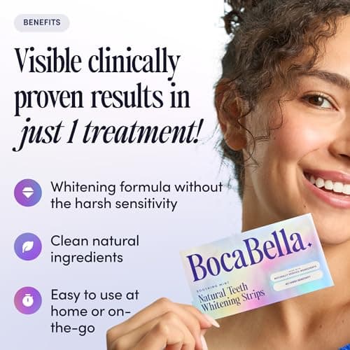 Natural Teeth Whitening Strips – Peroxide-Free, Enamel-Safe & Sensitivity-Free | 7 Treatments | Papaya & Pineapple Enzymes + Coconut Oil | Gentle Daily Stain Removal for a Brighter, Whiter Smile - Thumbnail 2
