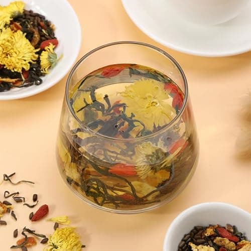 Addtool Dandelion Goji Chrysanthemum Tea Caffeine Free，Include Cassia Seed, Licorice, Orange Peel, Gardenia,Support Liver and Kidney Health ,Detox , liver cleanse Kidney Tea with Natural Blend of 7 Herbs (150 grams / per portion/15pcak) Each tea bag can be steeped multipletimes. - Thumbnail 2