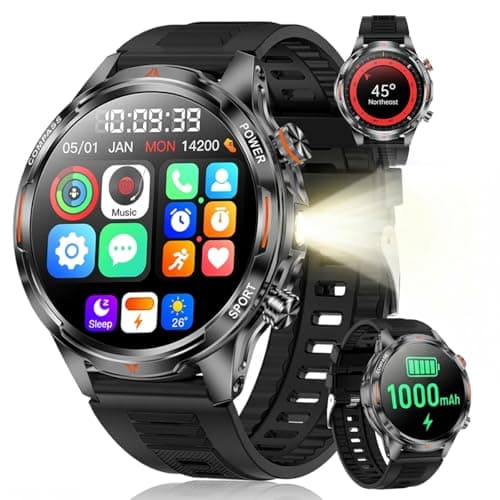 lipaux Smart Watch for Women, 1.7in AMOLED Ultra-Clear 110+ Sport Modes Smartwatch, Fitness Tracker with Heart Rate/Sleep/SpO2 Monitor, IP68 Waterproof, Answer/Make Call for Android and iPhones - Image 1