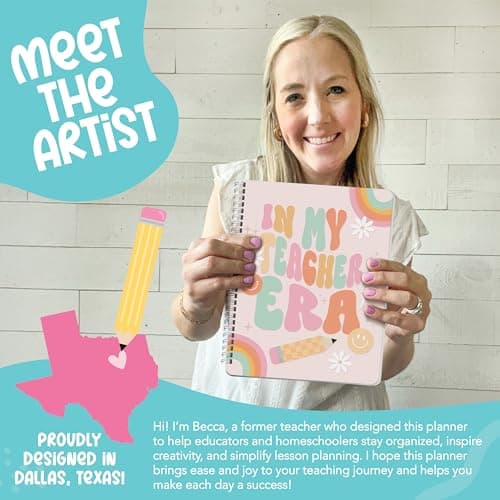 Hadley Designs Teacher Planner 2026-2027 – Undated Teacher Planners, Homeschool Lesson Planner Book For Teachers Must Haves, Lesson Plan Book For Teachers Classroom Supplies & Appreciation Gifts - Thumbnail 2