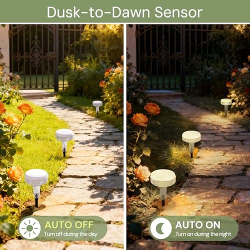 LOHAS Dusk to Dawn Low Voltage Landscape Lighting White Light+ RGB Modes, 6 Pack IP65 Low Voltage Pathway Lights with Remote, Timer Color Changing Plug in Outdoor Pathway Lights for Yard Lawn Walkway - Thumbnail 4