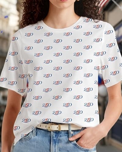 ReefSea 250th Anniversary T-Shirt Patriotic USA Flag Freedom Tee, World Soccer Cup Jersey Independence Lightweight T2503 - Thumbnail 5