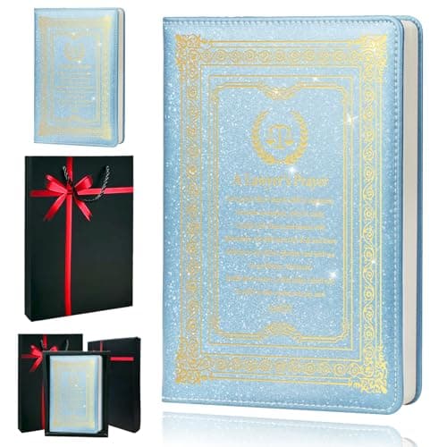 QDWXDEL Lawyer Gift for Women,Journal for Women,A5 Hardcover Leather Journal - 200 Pages Premium Paper Notebook,Lawyer Journal Notebook for School, Work (Lawyer Sky Blue) - Image 1