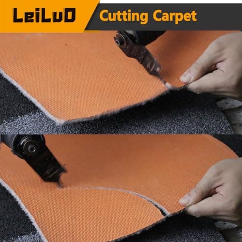 LEILUO 6 Pcs Oscillating Multi Tool Hook Knife Blades for Cutting Carpet Roofing Shingles Cardboard Soft Materials Includes Storage Bag Compatible with DeWalt Makita Ryobi Milwaukee and More - Thumbnail 6