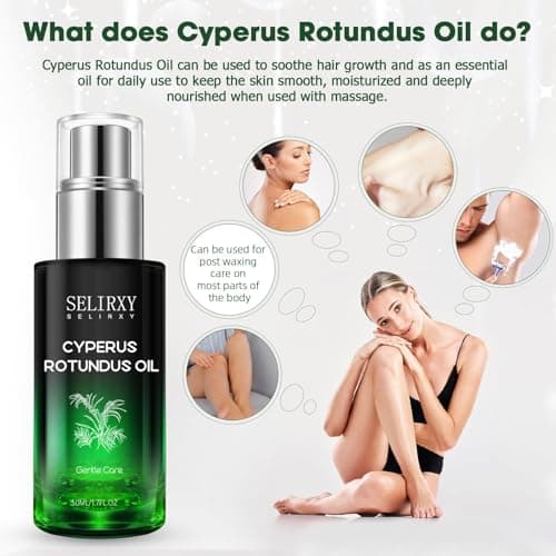 Nodfens Cyperus Rotundus Oil, Cyprus Rotundus oil for Hair Removal, After ShaveOil for Women, Natural Cyperus oil for Reducing Body Hair Growth, Soothing and Gentle for All Skin Types - Thumbnail 6