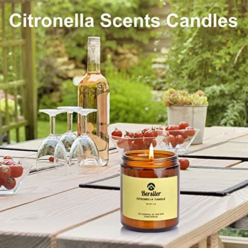 Aromatherapy Candles, Scented Candles, 7 OZ Lemongrass Citronella Candles, Stress Relief and Relax for Home & Bedroom Gift for Women Birthday Christmas, Soy Wax Candle - Thumbnail 4