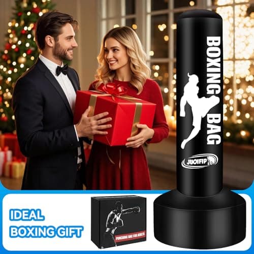 69'' Free Standing Punching Bag for Adults, Boxing Equipment Kicking Bag Inflatable Kick Boxing Bag with Stand for Training MMA Muay Thai Fitness - Thumbnail 6