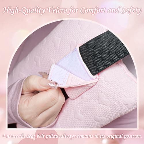BEYOUDO Seat Belt Pillow Post Surgery, Chemo Port Pillow for Seatbelt Chest Protector Chemo Patients Pacemaker Heart Surgery Recovery Support Cushion Gifts Women with Insert Ice Pockets - Thumbnail 6