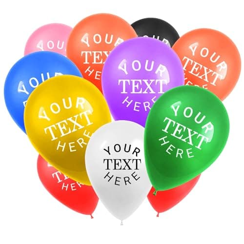 12 Inch 2.3g Customized Advertising Balloons - Personalized Monochrome Logo and Text - Perfect for Birthday Parties, Weddings, and Company Celebrations (500) - Thumbnail 3