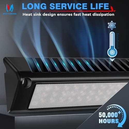MICTUNING RV Porch Light, 9 Inch 54W LED Exterior Utility Awning Light 6000K, Aluminum Housing IP67 Waterproof Replacement Lighting for Trucks, Trailers Bus Marine Boats Campers - Thumbnail 3