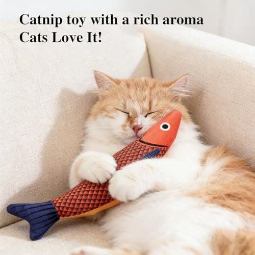 FKKWUOT Cat Chew Rope Toy,Catnip Saury Fish Toys,Cats Interactive Toys for Teeth Cleaning,5Pcs Cat Toys for Indoor Cats with Refillable Natural Catnip（5Pcs Cat Toys） - Thumbnail 4