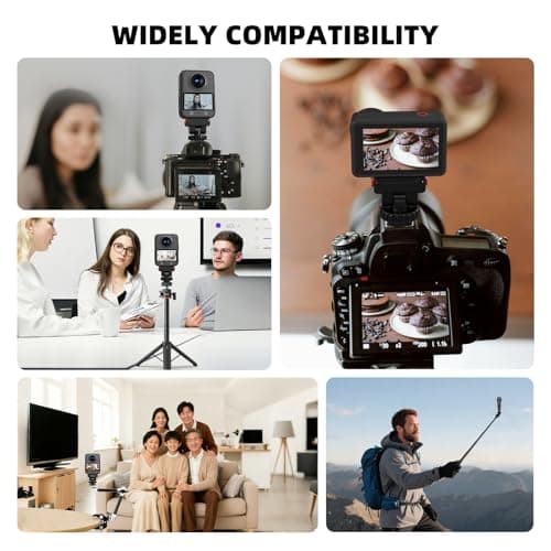 Flymile Action 5 Pro/4/3 Cold Shoe Adapter Mount, Magnetic Quick Release Holder for DJI Osmo 360, 180° Adjustable Cold Shoe Camera Adapter with 1/4" Screw Hole for DSLR Photography Accessories - Thumbnail 4