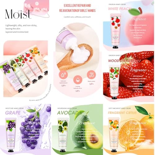 ADMD 30-Pack Mini Hand Cream Gift Set for Women & Men, Travel Size Moisturizing Hand Lotion for Dry Hands, Non-Greasy, 15 Scents (Floral & Fruity) - Thumbnail 6