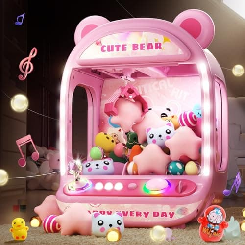 Skirfy Claws Machines for Kids,Unicorns Toys for Age 6+,Kids Games Mini Vending Machines with Squishys Toy Candy Dispenser,Claws Game Machine,Birthday for Girls Age 8-12 - Image 1