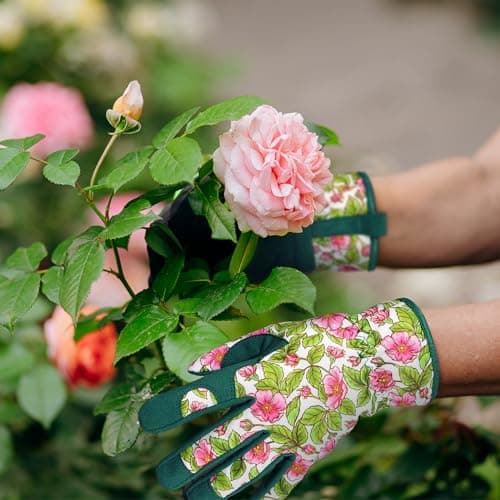 Pleneal Gardening Gloves for Women - Leather Garden Gloves Thorn Proof, Outdoor Protective Working Gloves for Weeding - Thumbnail 6