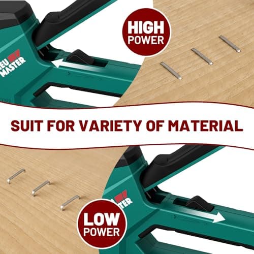 NEU MASTER 6-in-1 Staple Gun, Upholstery Stapler with 4000 Counts Staples, Staple Gun Heavy Duty for Wood, Fixing Material, Decoration DIY, Carpentry, Furniture - Thumbnail 3