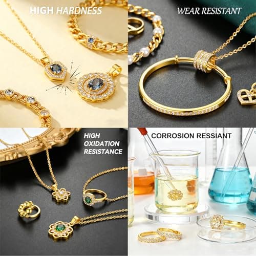 8MM Rose Quartz Bracelet with 18K Gold Beads & Cross - Attract Love, Enhance Harmony & Self - Worth, Handmade Healing Jewelry - Thumbnail 6