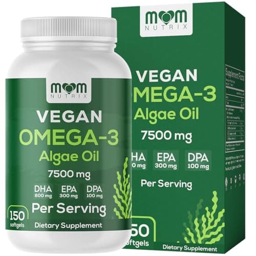 Fish Oil Alternative - Vegan Omega 3 Supplement Algae Oil DHA, EPA, DPA - Plant Based Omega 3 Fatty - Organic & Non-GMO - 150 Softgels - Image 1