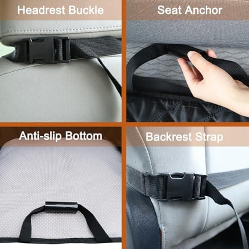 Puptoceed Dog Front Seat Cover for Cars 2PK Pet Car Seat Cover Front Bucket Seat Covers for Dogs Front Car Seat Cover Captain Chair Seat Covers - Thumbnail 5
