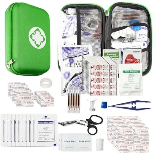 Car-Home Survival First-Aid Kit Emergency-Kit - Green 273Piece Equipment Travel Supplies First Aid Set Home Essentials Camping Hiking YIDERBO - Image 1