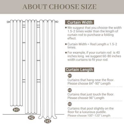 Pinch Pleated Linen Curtains 84 Inch Length 2 Panels Set, Light Filtering Linen Textured Sheer Drapes Memory Trained Pleated Curtain Back Tab for Bedroom Farmhouse with Hooks Rings, Chestnut Brown - Thumbnail 6