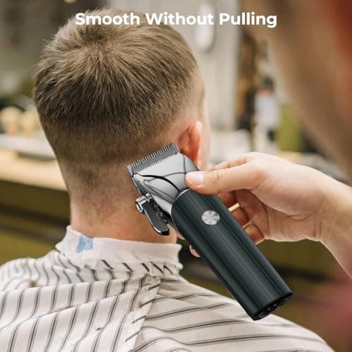 Intpot Hair Clippers for Men, Professional Cordless & Corded Barber Hair Clipper and Trimmer with Guide Combs for Hair Cutting, Grooming, Rechargeable Mens Haircut Kit - Thumbnail 5