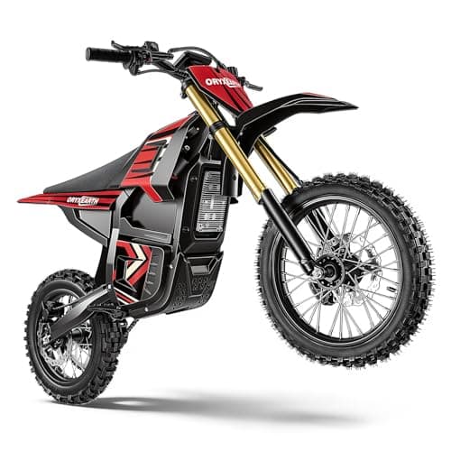 Oryxearth Electric Dirt Bike, 3000W Peak Motor 31mph Electric Motorcycle for Teens Adults, 48V 20Ah Removable Battery, Dual Hydraulic Brakes, Front & Rear Suspension Off-Road Ebike with 3-Speed Modes
