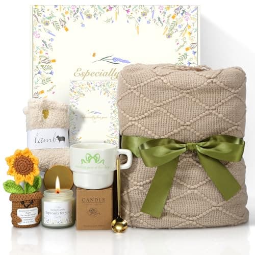 Get Well Gifts for Women Care Package - Surgery Recovery & Chemo Comfort Box, Feel Better Basket for Her After Miscarriage or Illness,Surgery Cancer, Encouraging Self-Care Gift(Green Khaki) - Image 1
