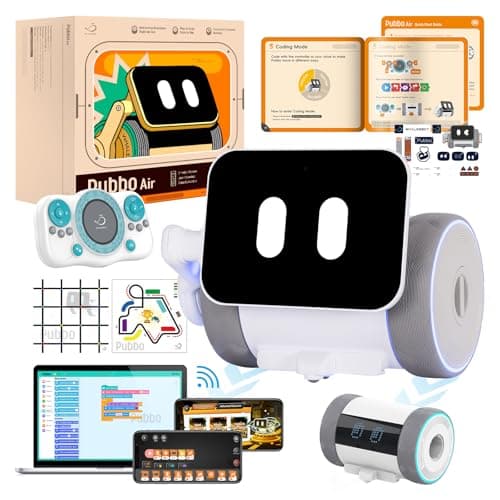 WhalesBot Pubbo Air Smart Interactive Robot for Kids, Voice/Touch/APP/Remote Control, Modular/Scratch Coding, Companion Robotic with Sensors, STEM Educational Toy for Boys Girls 4 5 6 7 8 9 10 - Image 1