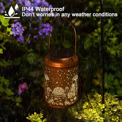 Birthday Gifts for Women - Mothers Day Gifts for Mom, Grandma, Solar Lanterns Outdoor Waterproof - Turtle Solar Lights Outdoor Garden Decor for Outside,Patio, Yard - Thumbnail 6